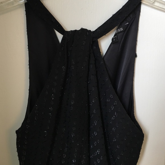 Black, High cross neck, Express Dress - Picture 3 of 4