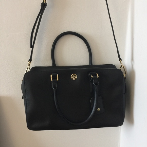 Tory Burch Robinson Box Tote - Black