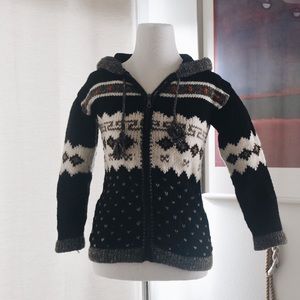 Handmade Ecuadorian Knit Zipper Hoodie