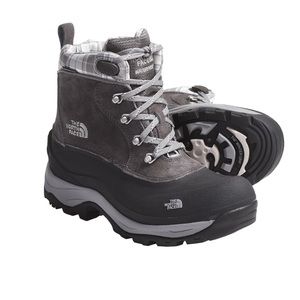 North face Chilkat grey winter boots
