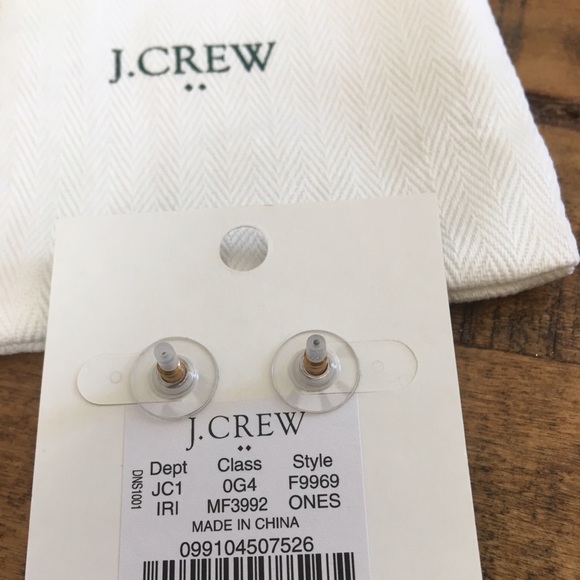 NWT J.Crew Crystal Wave Earrings - FLASH SALE! - Picture 2 of 3