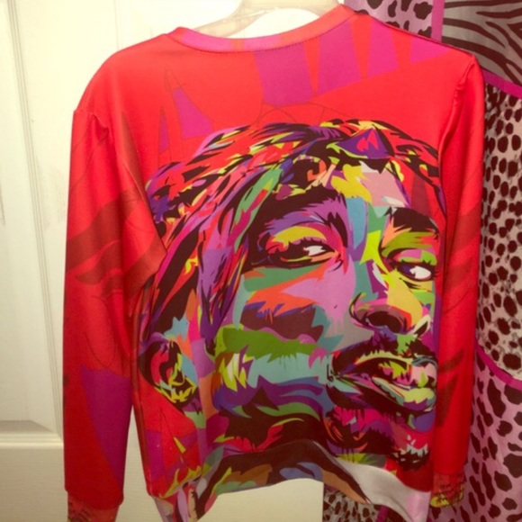 Small Multicolored Tupac Shakur Sweatshirt!!!