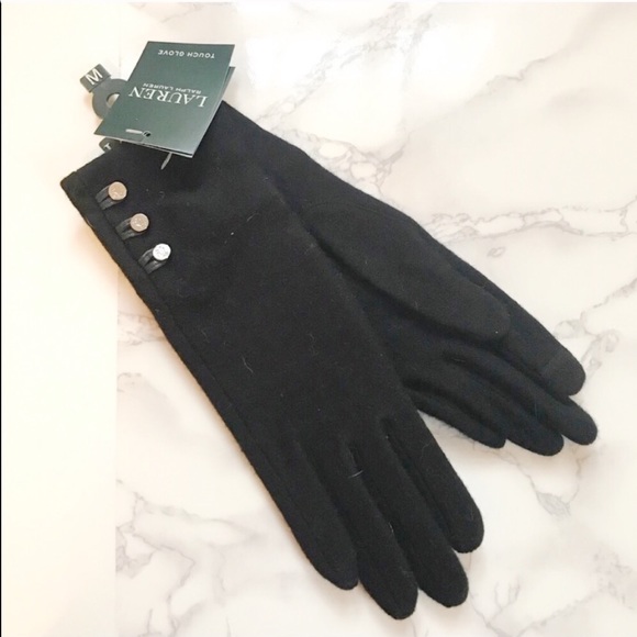 Lauren Ralph Lauren Accessories - 🌸Black Ralph Lauren Touch Gloves🌸
