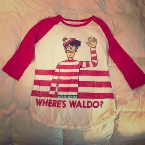Where's Waldo 3/4 sleeve T-shirt