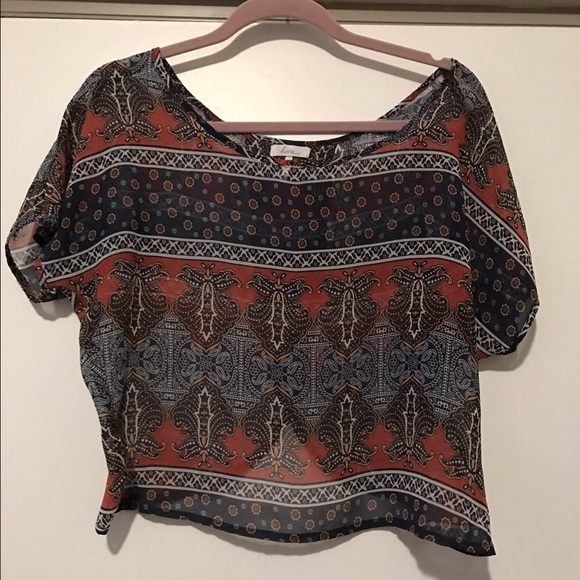 Sheer crop top