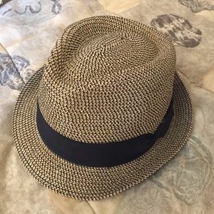 Black and Tan Panama Hat