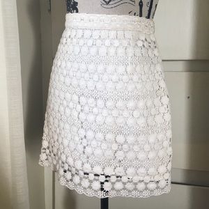 Lace Flower Miniskirt