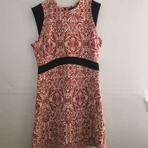 Zara mini dress in Jacquard print.