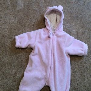 Insulated onesie with hoodie!
