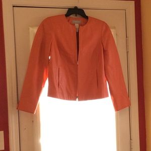 Short leather jacket