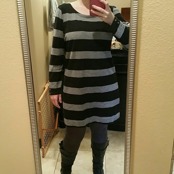 Banana Republic striped sweater dress