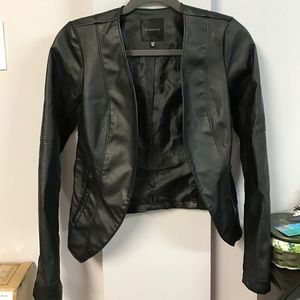 Faux leather jacket