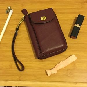 Coach Leather Wallet and Phone Case