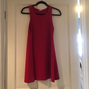 Red swing dress