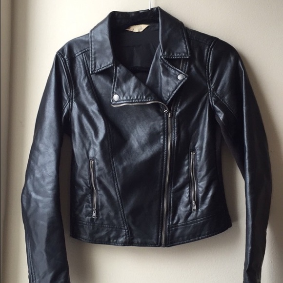 Leather look Jacket, small. Moto