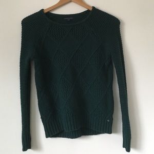 hunter green sweater