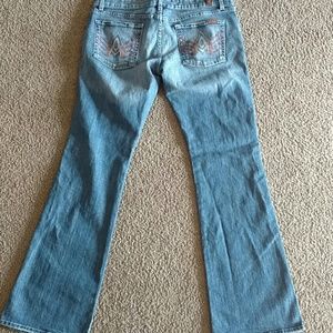 7 for all Mankind medium wash jeans