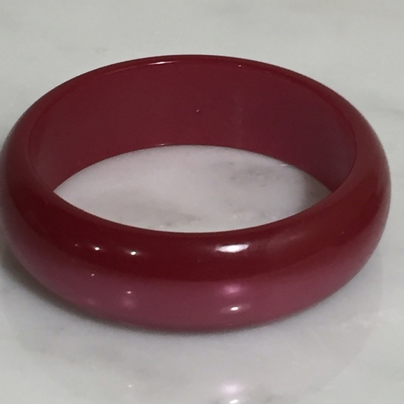 Moon glow Lucite Cuff Bracelets in Red & Green - Picture 2 of 3