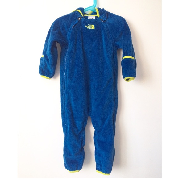 North Face fleece baby onesie