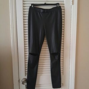GUESS by GUESS FAUX LEATHER LEGGINGS