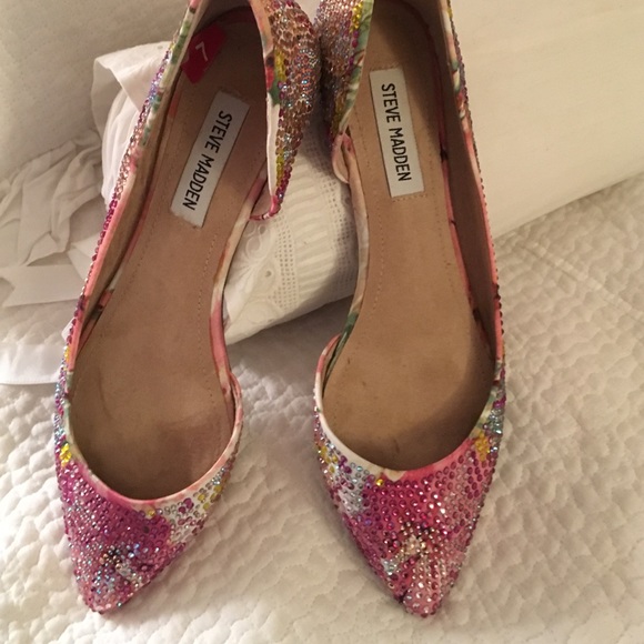 Sparkle in these bejeweled flats.