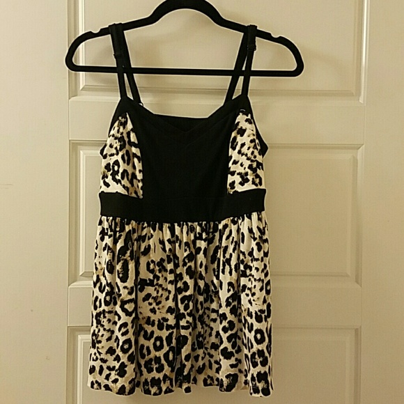 Leopard Print Empire  Top