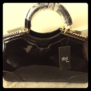 DS Black Top Handle Purse
