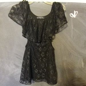 For love and lemons black lace dress