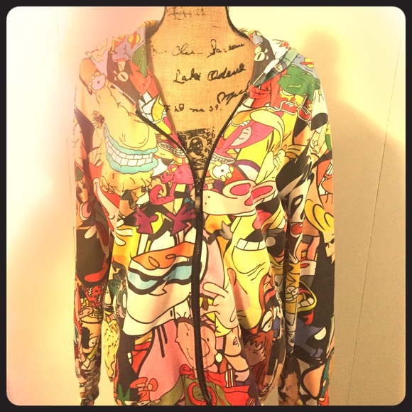 Large 90s cartoon hoodie