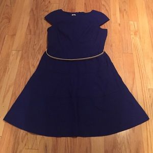 Blue Anne Klein A-Line dress