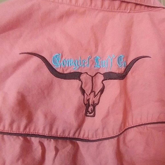 Cowgirl tuff button down shirt