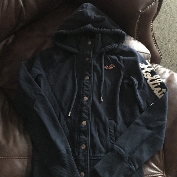 Hollister co sweatshirt Size M Navy blue
