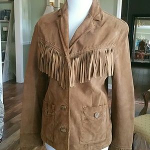 Suede fringe jacket