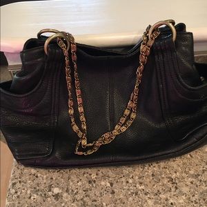 Liz Claiborne black leather purse