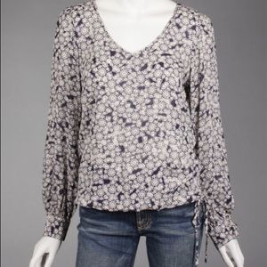 Lucky Brand Multi-print Vneck