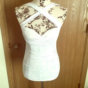 Pin-up Style White Tank