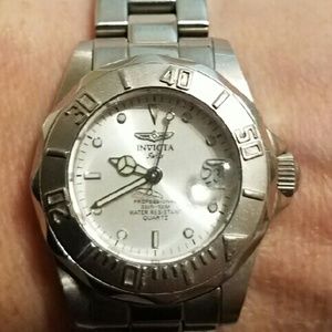 Invicta stainless silver watch