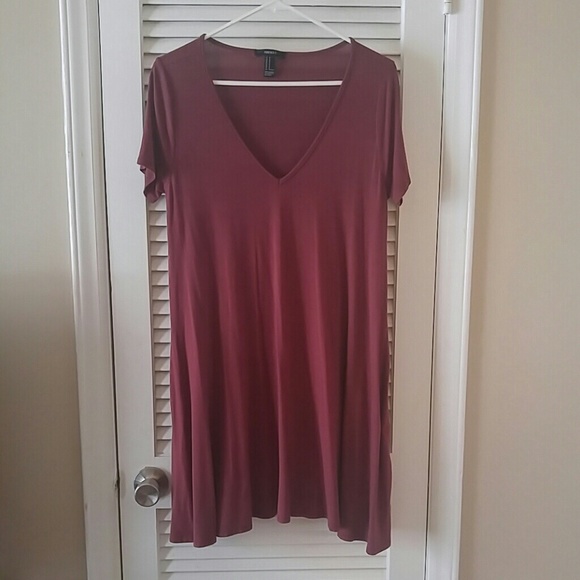 FOREVER 21 SHIRT DRESS W/POCKETS