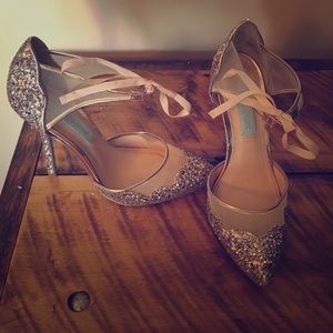 Blue by Betsey Johnson: Stela Front-Tie Pumps