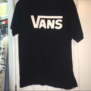 black vans logo tshirt