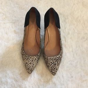 Madewell Leapord heels