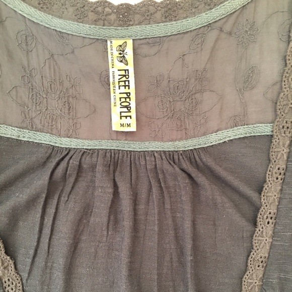 Free people layered tank top Sz M - Picture 3 of 4