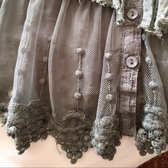 Free people layered tank top Sz M - Picture 4 of 4