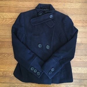 American Eagle classic navy blue pea coat