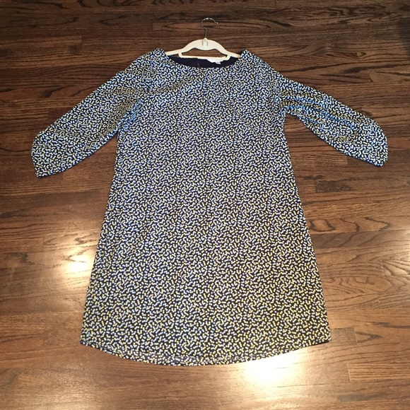 Charming Charlie Blue polka dot shift dress