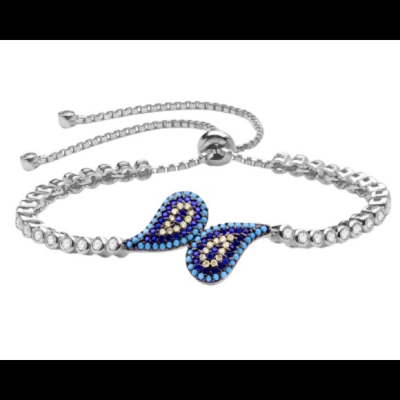 925 Silver With Turquoise and Zircon Stones