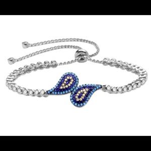 925 Silver With Turquoise and Zircon Stones