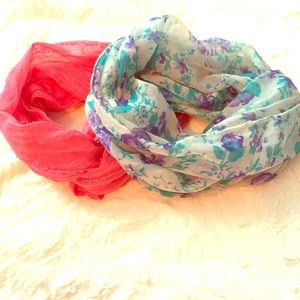 Two Nordstrom infinity scarves