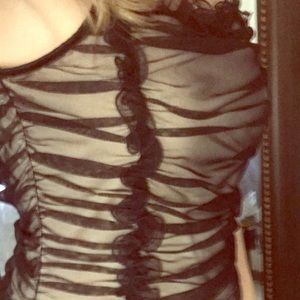 Black sheer top