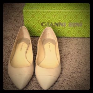 Tan Gianni Bini Pointed Toe Flats